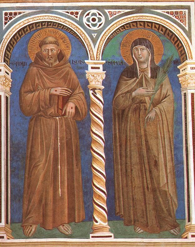 San Francesco e Santa Chiara — Giotto
